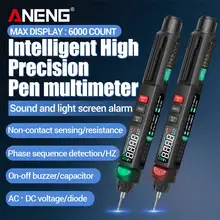 

A3007/A3008 Digital Multimeter Intelligent Sensor Pen Tester 6000 Counts Phase Sequences Meter AC/DC Voltage Diode Tester Tools