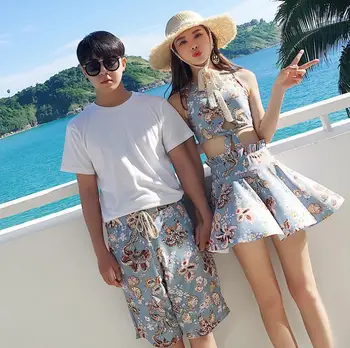 

New woman beach short pants board shorts leisure swimwear Summer Couples board shorts swimming trunks lovers swimsuit beach surf