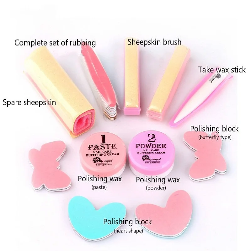 Make Up Set Nail Buffer Block Files Manicure Buffers For Nalis Care Tools High Qualtity Nail Care Buffering Cream Manicure Set