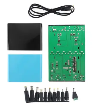 

QC 3.0 USB DC 12V-24V Adjustable Output 12x 18650 Batteries DIY Power Bank Box for Laptop Mobile Phone Router Tablet LED X6HB