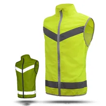 Светоотражающий жилет, флуоресцентный жилет, езда на мотоцикле ночью, одежда для безопасности дорожного движения