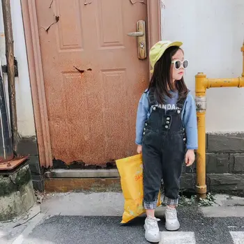 

Baby Girl Overalls 2019 Autumn Girls Jumpsuit Toddler Girl Casual Denim Pants Kids Suspender Jeans Baby Overalls 2 3 4 5 6 Years