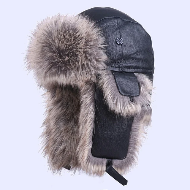 Bomber Hat Genuine Leather Winter 