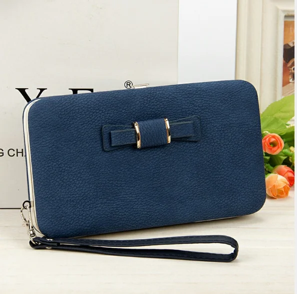 3dark blue Женский кошелек, сумка для мобильного телефона, фирменный дизайн, Женский кошелек из искусственной кожи, длинные женские кошельки и кошельки, женский тонкий держатель для карт, кошелек - Цвет: 3dark blue