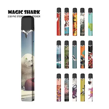 

Magic Shark 100% New Cute Pig Trible Abstract On the Drop Vape Cover Pod Case Sticker For OVNS W01 Kit 058-076