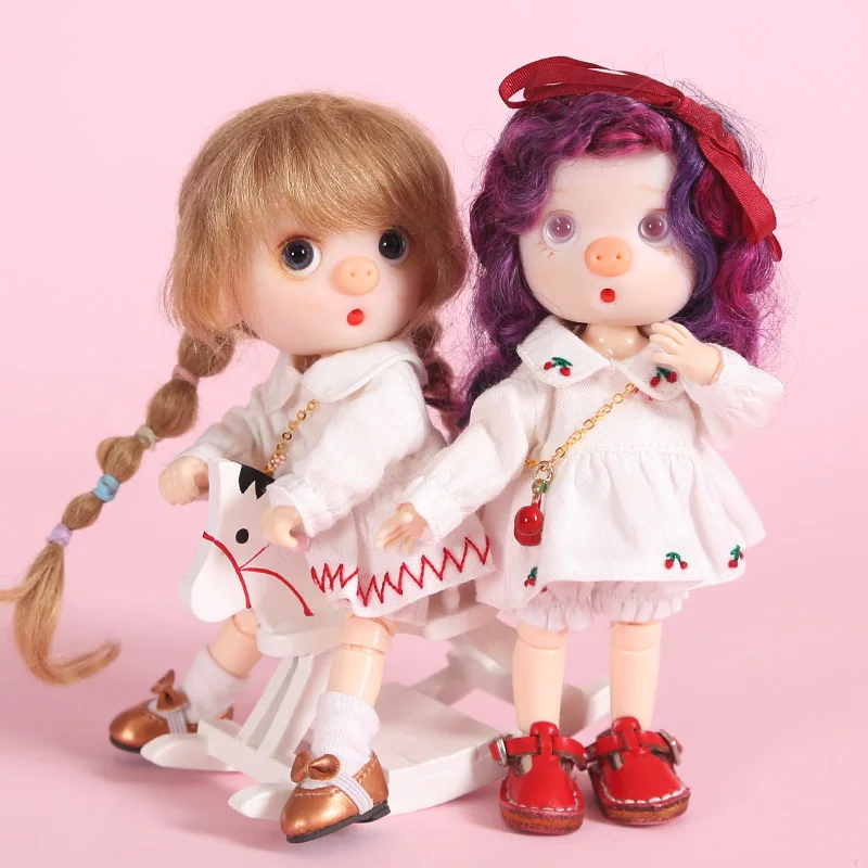 Ob11 детская одежда 1/12 BJD кукла платье красивый узел свинья мини салон GSC аксессуары для тела Детский новогодний подарок