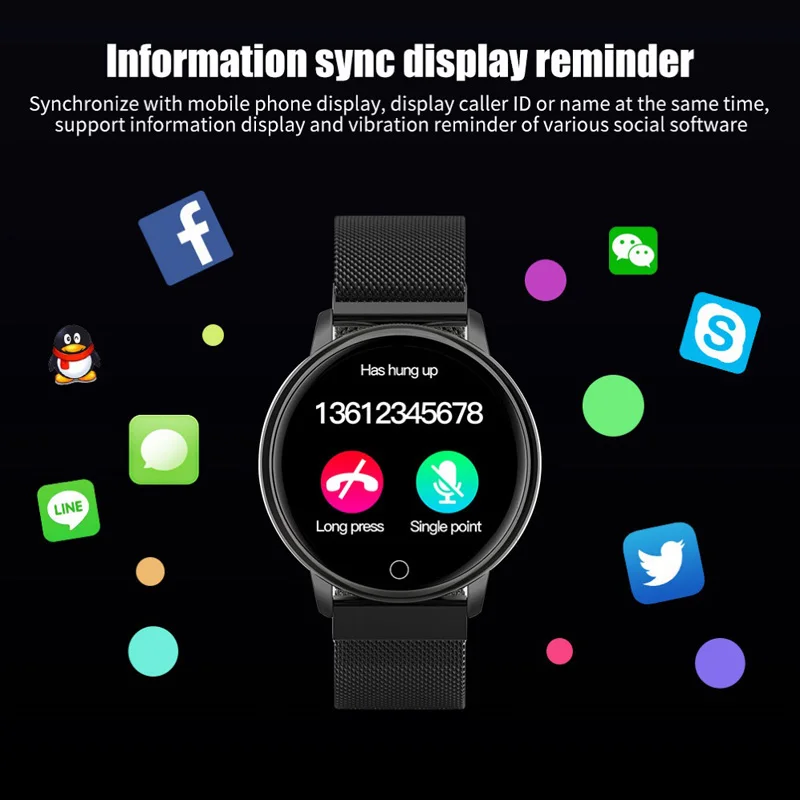 E38 Smart Watch Waterproof Sport Band Blood Pressure Heart Rate Monitor 1.22 Smartwatch Men Women Steel Bracelet for IOS Android