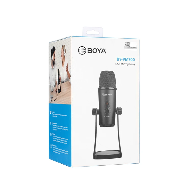BOYA BY-PM700 USB конденсаторный микрофон с гибким полярным узором для Windows и Mac компьютер Запись интервью конференции