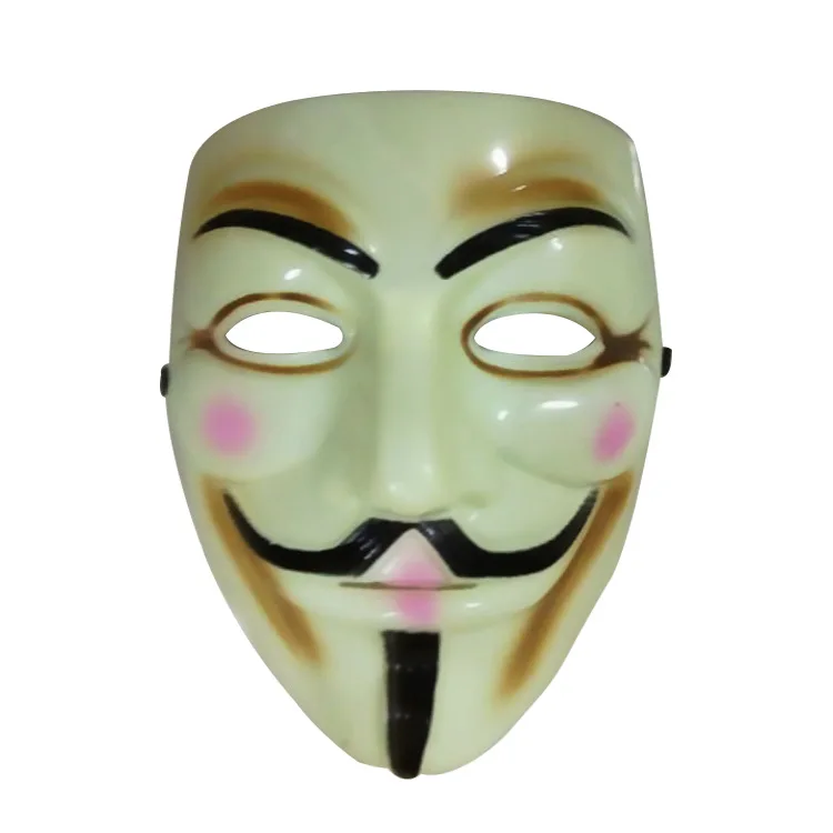 V маски Anonymous fortnight для вечеринок и маскарадов забавные маскарад, Хеллоуин маска фестиваль v для vendetta - Цвет: Цвет: желтый