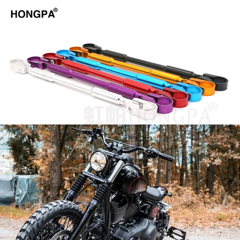 

Universal Motorcycle Handlebar Balance Crossbar 7/8" 22mm Handlebar Strengthen Lever Bar Aluminum Alloy Brace