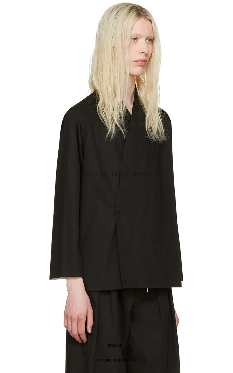 XS-6XL новая мужская одежда стилист волос DJ Мода китайский стиль V воротник футболка плюс размер певица костюмы