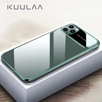 

KUULAA For iPhone 11 Pro Max Case Luxury Mirror Glass Phone Case i Phone 11 ProMax Shockproof Back Cover For iPhone 11Pro Max
