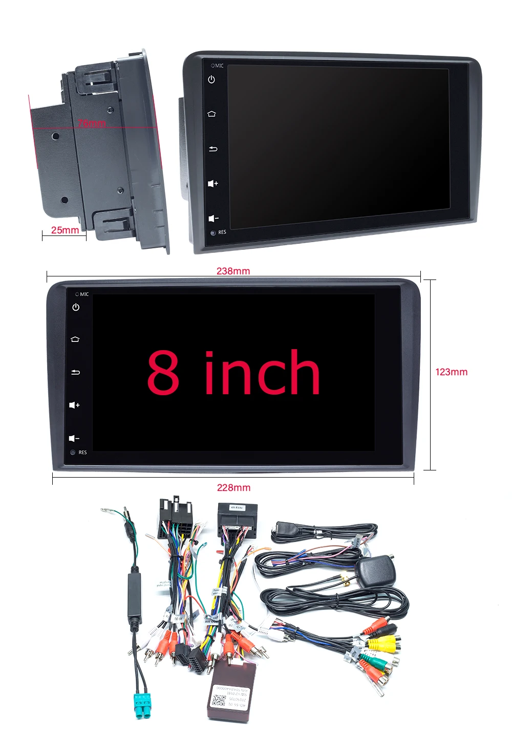 Perfect IPS DSP 2din Android 9 Car Multimedia Player head unit For Audi A3 8P S3 2003-2012 RS3 Sportback Navigation GPS DVD Radio stereo 19