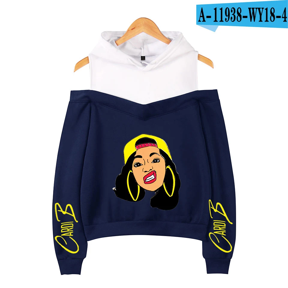 Harajuku толстовка женская Cardi B толстовки для девочек-подростков пуловер розовая одежда осенняя теплая Женская Корейская уличная одежда - Цвет: 15