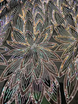 

on sale muti color embroidered tulle net lace fabric with 3d batter fly flower JOY-31301 african net lace fabric for party dress