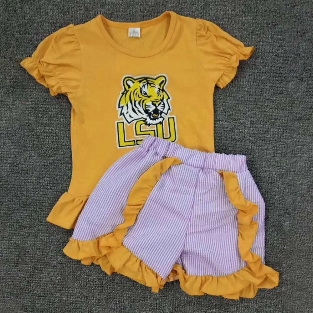 Летние комплекты для девочек Хлопковая одежда мальчиков и Изысканная Комплект