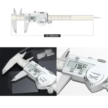 

Electronic Digital Display Vernier Caliper 150mm Digital IP54 Protection Vernier Caliper Closed Stainless Steel Caliper Tester