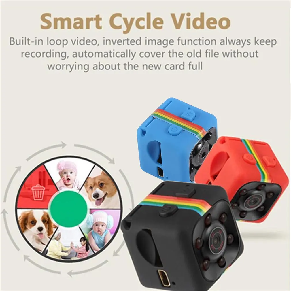 SQ11 Mini camera Waterproof case degree wide-angle lens HD 1080P Wide Angle SQ 11 MINI Camcorder DVR Sport video camera 2020 New