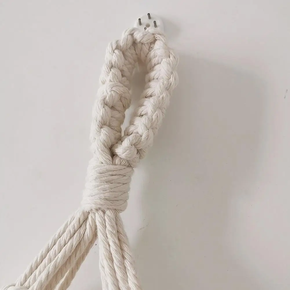 Macrame вешалки для растений Висячие тканые деревянные полки гобелены кисточкой стены плавающие Висячие внутренние стены оформление сажальщика