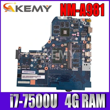 شراءلينوفو 310-15IKB 510-15IKB CG413 CG513 CZ513 NM-A981 الكمبيوتر الدفتري اللوحة وحدة المعالجة المركزية I7 7500U DDR4 4G RAM GT920M 100% اختبار موافق