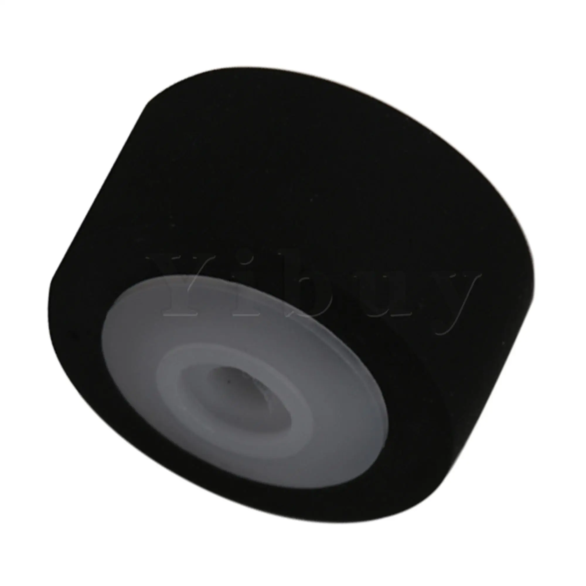 20pcs 13x6x2mm Black Rubber Bearing Roller Guide Pulley Bearing Wheel Pinch Roller with Axle