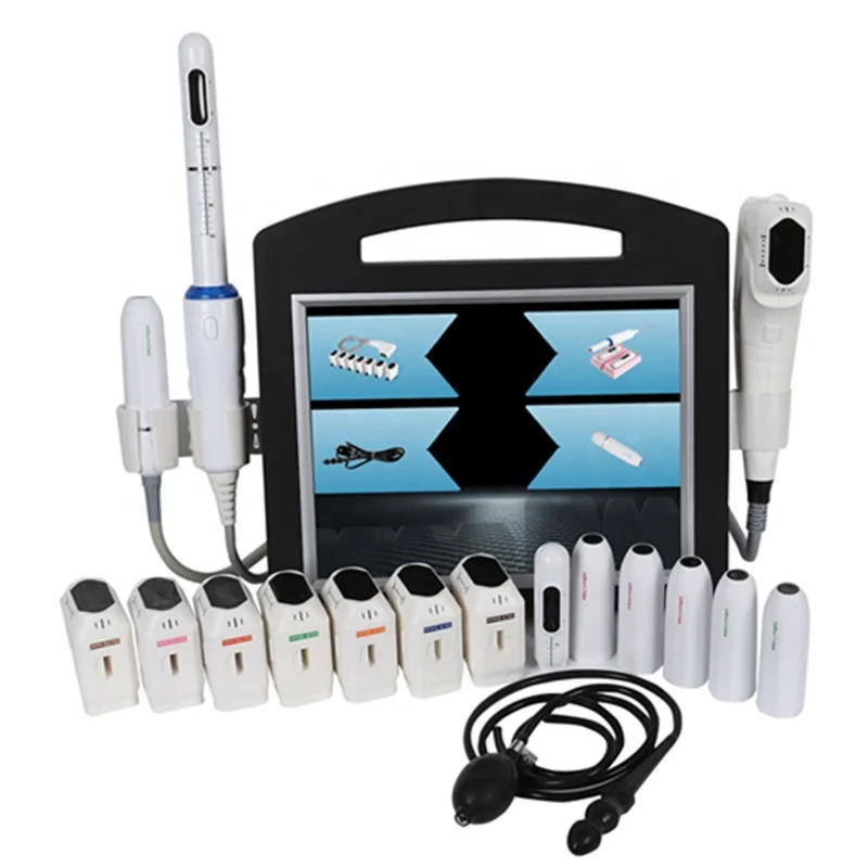 

Multifunctional 3 in 1 Ultrasonic Vmax Facial Lifting Body Firming And Vaginal Tightening Machine With 15 Cartridges For Salon