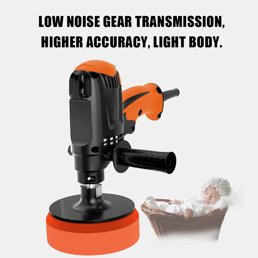 980W polishing machine Six Gears Adjustable Speed car polisher Electric Polisher Waxing Machine Automobile Furniture Tool