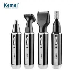 Горячие Kemei KM-6630 4 в 1 машинка для стрижки волос в носу борода, брови Перезаряжаемые Электрический триммер для Для мужчин электрический