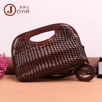 

Women's Leather Bags Hand-Woven Women's Shoulder Bag Women's Bag 2020 New Style Messenger Bag