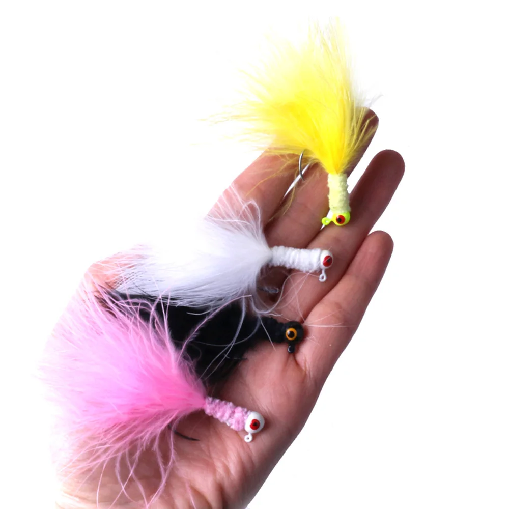

5pcs Colorful Tail Streamer Minnow Fishing Flies Fly Fishing Lures (4 Colors Optional)