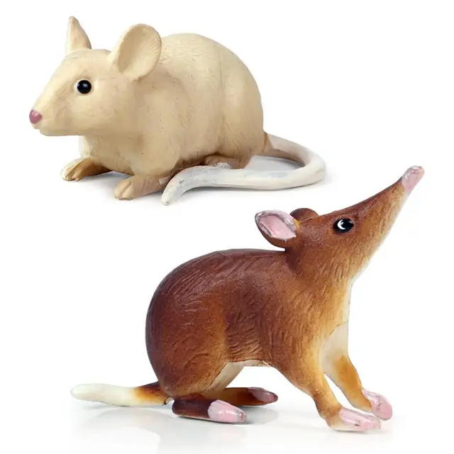 Realistic Mouse Rat Opossum Animal Model Figures Desk Decor Education Kids Toy 1