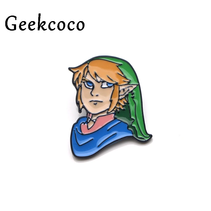 Legend of zelda, эмалированная булавка из металлического сплава цинка, трендовая медаль, эмблема на рюкзак, рубашку, одежду, сумку, броши, Значки для мужчин и женщин J0048 - Окраска металла: 5