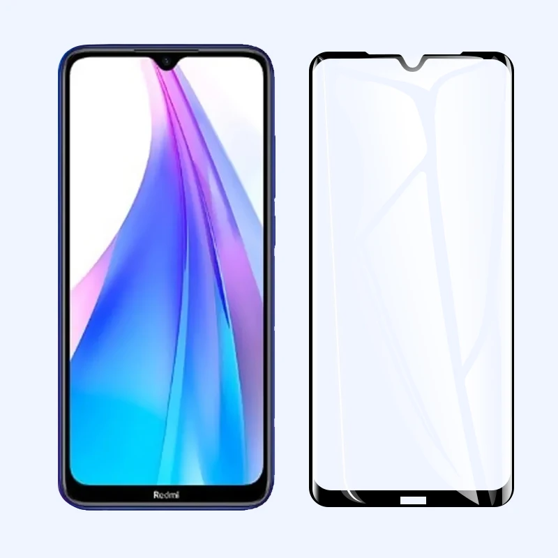3 шт. полностью наклеиваемая поверхность стекла для xiaomi redmi note 8t защита для экрана CHYI,, полное покрытие, защитный чехол для redmi note 8t стекло