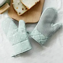 1 пара, кухонные перчатки для микроволновой печи, прихватки для духовки, холщовые утолщенные термостойкие перчатки для барбекю, выпечки, горячий горшок, кулинарные варежки