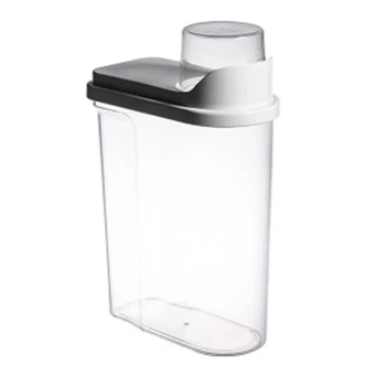 

Food Storage Bottles Plastic Clear Dry Food Container with Pour Lids Kitchen Durable Cereal Dispenser Storage Jars