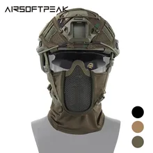 AIRSOFTPEAK, тактическая маска для всего лица, охотничьи головные уборы, Балаклава, Сетчатая Маска, страйкбол, пейнтбол, защитная маска, CS Ninja, стильные маски