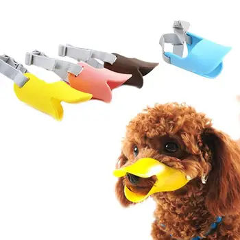 

Duck Beak Pet Muzzle / Teddy Dog Rubber Mouth Cover Anti Barking Color 3 Specifications