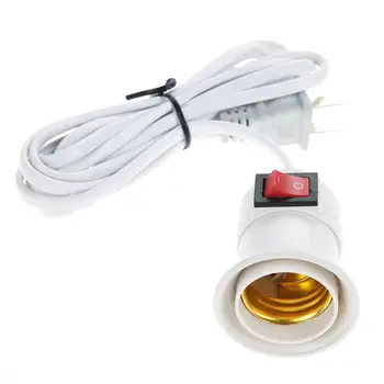 

E27 Light Holder Lamp Holder Bulb Holder with Switch Decoration Modern Home Durable Universal