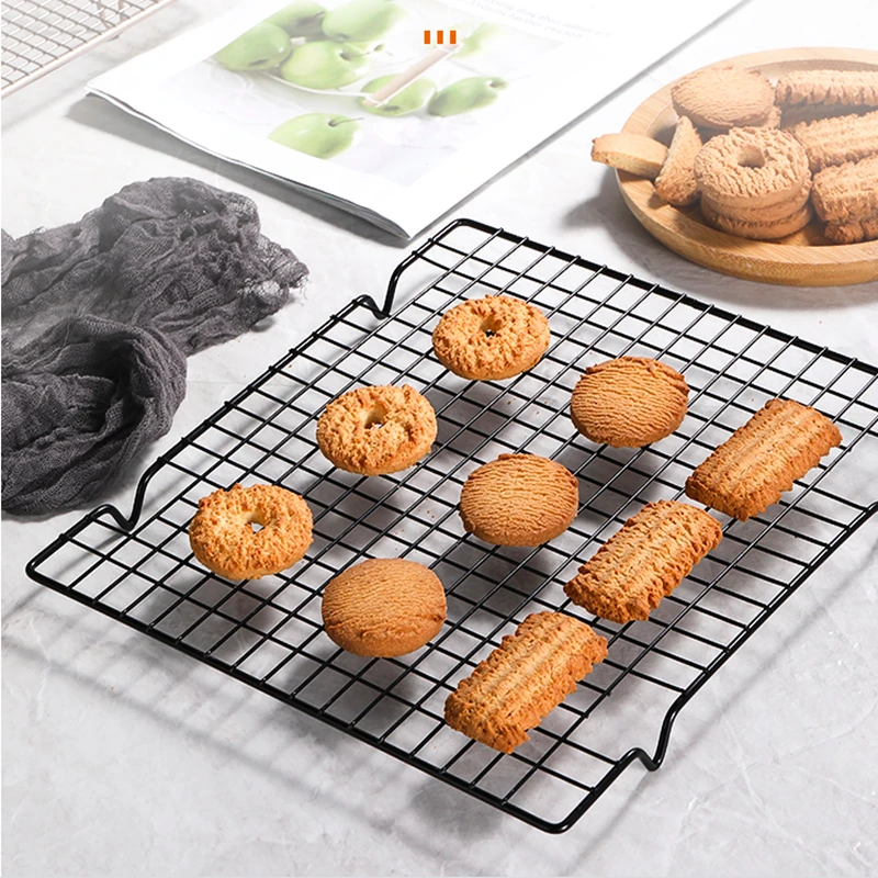 Stainless Steel Nonstick Wire Grid Baking Tray Cake Cooling Rack Oven  Kitchen Biscuit Holder Shelf Pizza Bread Barbecue Cookie - Baking & Pastry  Tools - AliExpress