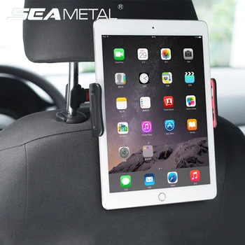 

Car Rear Pillow Phone Holder Tablet Stand Back Seat Headrest Mount Bracket for 4-11 Inch Mobile Phone IPad 360 Degree Rotating