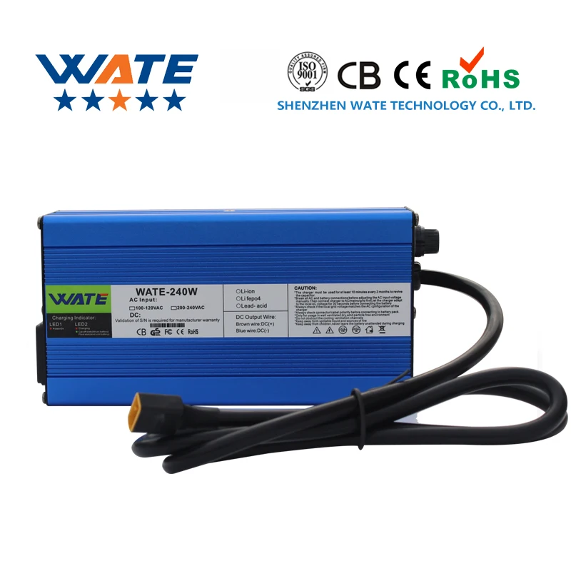 

29.4V 8A Charger 24V 8A li-ion battery charger Input 100-120V Or 220-240V For 7S 24V lithium battery pack