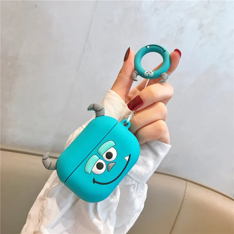 HAZEL Bluetooth наушники сумки чехол для Airpods pro защитный чехол для airpods коробка ремень милый мультфильм силиконовый Микки Минни
