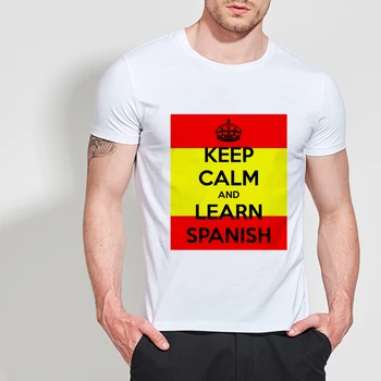 

LUS LOS National Day of Spain Tee Shirts 2019 Summer Man Cotton Short Sleeve T-Shirt Casual Slim Fit T-Shirt