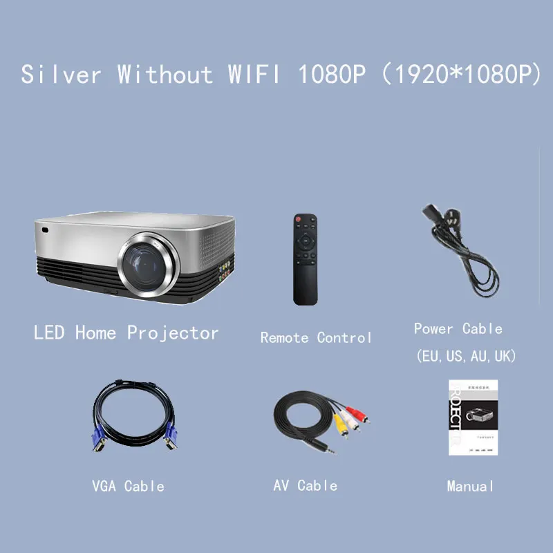 apple projector Android WIFI Bluetooth LED Projector Full HD Projector Resolution 1920x1080P for Home Theater Movie video Beamer Proyector projectors for sale Projectors