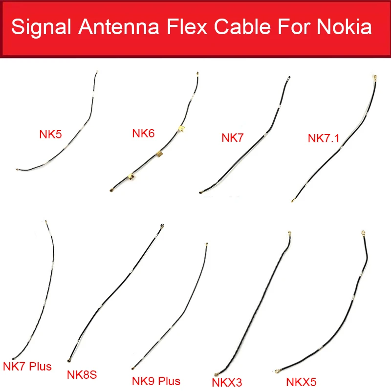 Сигнальная Антенна гибкий кабель для Nokia 3 5 6 6,1 7 7,1 8 9 Plus X3 X5 X6 X7 Wifi сигнальный гибкий ленточный запасной запчасти