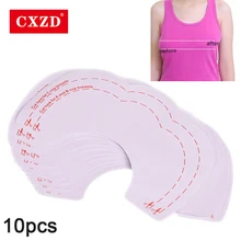 CXZD 10 шт.(5 пар) Женские Невидимые Ленты для подтяжки груди, увеличивающие грудь, увеличивающие форму, наклейки для поддержки груди