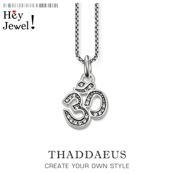 

Pendant Necklace Yoga AUM OM,2018 Link Chain Fashion Vintage Jewelry Europe Style 925 Stering Silver Bijoux Gift For Men Women