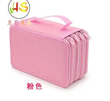 Kawaii школьный пенал для девочек мальчиков ручка коробка 72 отверстия большой пенал большой 4 слоя пенал мешок для патронов канцелярские принадлежности - Цвет: Style 02 Pink
