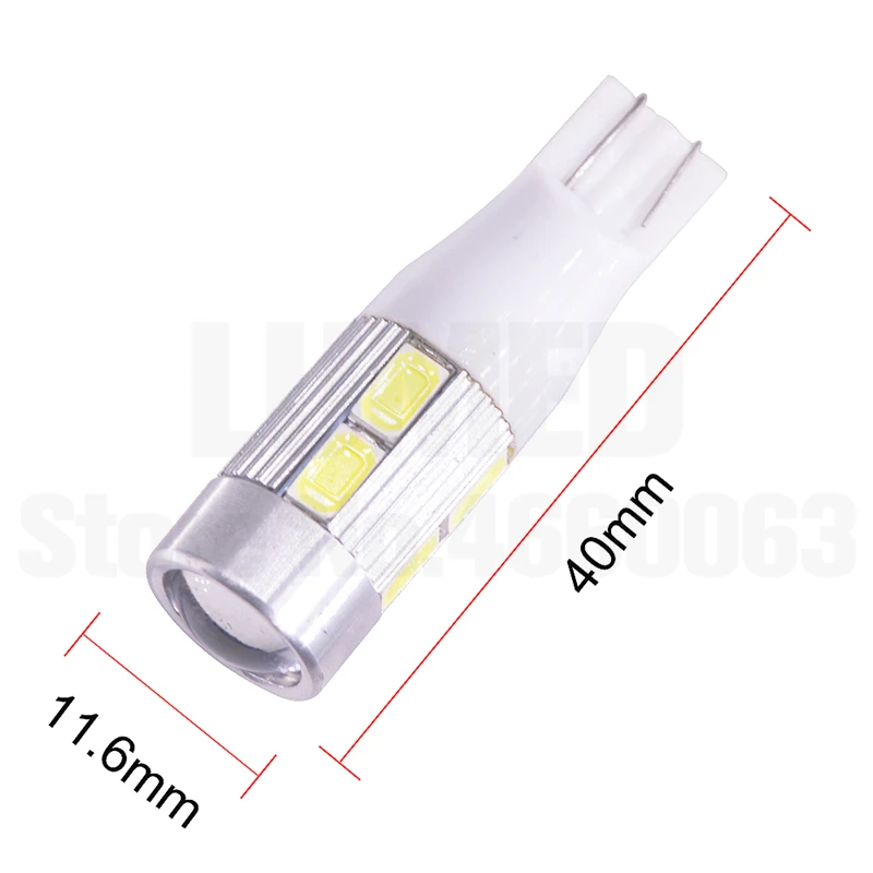 100x T12 W16W 921 5630 SMD 8 светодиодный проектор высокой мощности Автомобильный задний тормоз стояночные огни DC12V