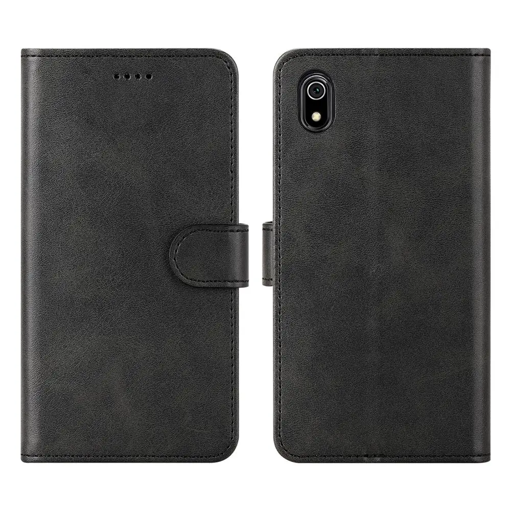 

Genuine Leather Case for Redmi 7A Case Flip wallet Cover Card Stand Magnetic Book Cover For for Redmi 7A